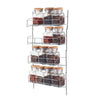 4 Tier Spice Rack Chrome Plated Kitchen Jar Organizer Wall Cabinet Storage UK