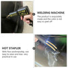 Hot Stapler Plastic Repair Car Bumper Fender Fairing Welder Gun Kit +200 Staples