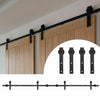 10FT Sliding Barn Wood Door Kits Carbon Steel Hardware Closet Set Double Door