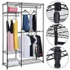 4 Tiers Clothes Rail Rack Hanging Display Stand Shoe Storage Shelves Sturdy Home