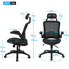 MESH OFFICE CHAIR HEIGHT ADJUSTABLE COMPUTER DESK HIGH BACK SWIVEL OFFICE CHAIR