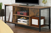 Rustic TV Stand Vintage Industrial Cabinet Media Entertainment Unit Storage Room