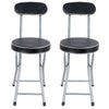 2X FOLDING BREAKFAST BAR STOOL CHAIR SEAT LIGHT WEIGHT SPACE SAVING FOLD ABLE