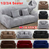 UK Sofa Covers Easy Fit Stretch Protector Soft Couch Cover Thick Plush Velvet
