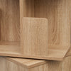 Bookcase Storage Cabinet Display Shelving Unit 360° Swive Organizer Racks Home