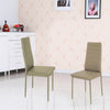 2 4 6 pcs Faux Leather Seat High Back Dinning Chairs Modern Kitchen Living Room