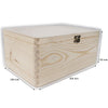 Wooden Memory Keepsake Storage Box with Lid-Clasp / Natural Decorative Wood