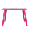 Pink 2 Chairs Flowers Kids Childrens Wooden Garden or Inside Table Set