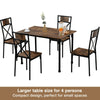 Dining Table and Chairs 4 Seater Solid Wood Room Kitchen Furniture Dining Set