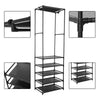 Clothes Coat Rail Garment Dress Hanging Display Stand Shoe Rack Shelf Storage UK