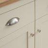 Compact 2 Doors 2 Drawer Sideboard Storage Cabinet Cupboard Cream Oak