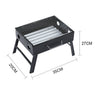 Folding Mini BBQ Grill Stove Smoker Desk Stand Charcoal Outdoor Grill Rack Party