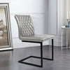 2 4 6x Faux Leather Dining Chairs Padded Seat High Back Kitchen Breakfast Chair