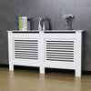 Mondeer Radiator Cover Wall Cabinet MDF Grill Shelf Horizontal Slats White Large