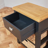 Charcoal Grey Painted Small Console Table-SLIGHT SECONDS-FC40-F825