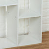 Small Storage Cube 5 Shelf Bookcase Display Unit Rack Organiser White Furniture