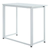 Foldable Vintage Industrial Metal Wooden Computer Desk Home Office Study Table