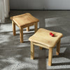 Small Wood Stool Square Footstool Change Shoe Bench Multi-function Step Stool