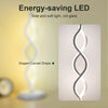 Elegant Spiral Table Lamp Bedside Bed USB Corded Led Light Night Light Reading
