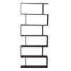 6 Shelf Bookcase Modern S-Shaped Z-Shelf Style Bookshelf Multifunctional