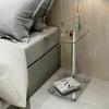 Modern Glass Beside Table C Shaped 2Tier Storage Side End Sofa Corner Nest Table