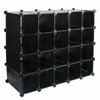 16/20/24 CUBE UNIT INTERLOCKING SHOE STORAGE ORGANIZER RACK DISPLAY STAND BOXES