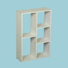 Small Storage Cube 5 Shelf Bookcase Display Unit Rack Organiser White Furniture