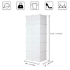 Cube DIY Plastic Storage Wardrobe Shoe Organizer Shelves Unit Hanging Cabinet UK