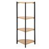 4 Tier Ladder Corner Shelf Shelving Unit Metal Wood Storage Display Stand Rack