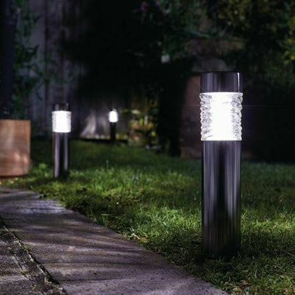 4PK Solar Lamp Post Bollard Solar LED Path Outdoor Waterproof Garden Lights