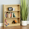 Hartleys 3 Tier Oak Effect Wooden Freestanding Bookcase Bookshelf Storage Unit
