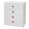 Kids Chest of Drawers Childrens Bedroom Furniture Storage Cabinet 4 Draws -