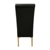 Top Quality Faux Leather Dining Chair Roll Top Scroll Back Kitchen Furniture