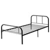 Single Metal Bed Frame 3ft Single Bedstead Bedroom Furniture for Adults Kids