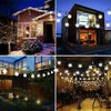 60 LED SOLAR POWERED RETRO BULB STRING LIGHTS GARDEN OUTDOOR FAIRY SUMMER LAMP