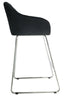 High Quality Design Velvet / Chrome Breakfast Bar Stool Bar Kitchen Chair 95cm