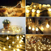 Outdoor Mains Powered Globe String Lights 200LED 20M Waterproof Ball Fairy Decor