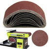 20 x Mixed Power Tool Sander Sanding Belt Belts 75mm x 457mm 40 60 80 120 Grit G
