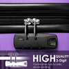 Set of 3 Large Cabin Suitcase Hard Shell Travel Trolley Hand Luggage 20 24 28 "