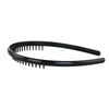 Neutral Black Spiral Wave Hair Band Toothed Headband Sports Women Men