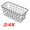 Small Iron Storage Basket Metal Wire Mesh Basketry Bathroom Kitchen School Trays