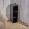 3Tier Cube Bookcase Display Shelving Storage Unit Wooden Stand Corner Shelves UK