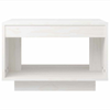 Coffee Table White 50x50x33.5 cm Solid Pinewood Living Room Quality Unit