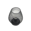 Set of 2 Metal Cage Table Lamps Battery Powered Bedside Table Lantern W/LED Bulb