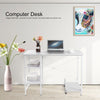 Modern Computer Desk Study Table Office Desk with 2 Shelves for Home Office UK