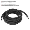6AN 20FT Fuel Oil Gas Hose Line Pipe Stainless Steel Nylon Braided Black