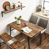 Industrial Dining Table Vintage Retro Furniture Rustic Metal Kitchen Breakfast