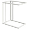 Mobile Side Table, C Shaped Sofa End Table, Coffee Snack Table for Living Room