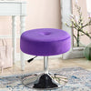 Swivel Velvet Padded Stool Vanity Chair Height Adjustable Dressing Dining Seat