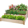 3 Tiered Raised Elevated Garden Bed Planter Box Kit for Vegetable Outdoor Garden